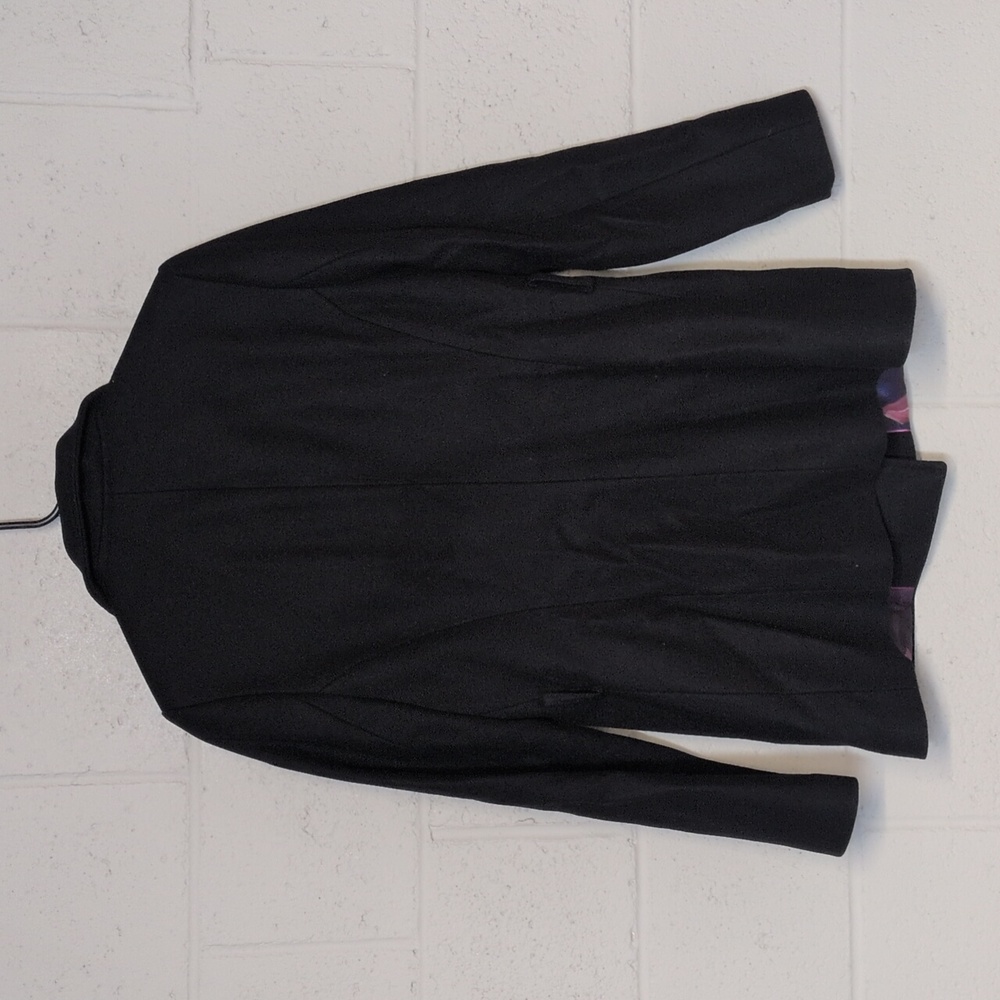 Ted Baker London Short Belted Wool Wrap Coat Size 3, EUC *missing belt - Picture 7 of 11